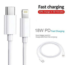 Original USB C to Light-ning Certified (Mfi) Sync & Fast Charge Cable Compatible for iPhone, Ipad & Airpods (Pack of 1) - White