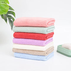 MOMISY Polyester Baby Wash Cloth Face Towel Handkerchief For Baby New Born/Infants/Toddlers-Assorted Colours (5)