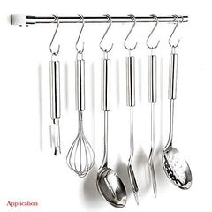YourGift Steel 10 Pack Heavy Duty S Hooks Black S Shaped Hooks Hanging Hangers Hooks For Kitchen, Bathroom, Bedroom And Office: Pan, Pot, Coat, Bag, Plants(10 Pack/S Hook/Black/2.4 Inch)