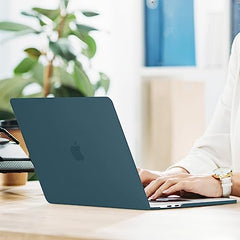 MOSISO Compatible with MacBook Pro 13 inch Case M2 2025, 2024, 2023, 2022-2016 A2338 M1 A2251 A2289 A2159 A1989 A1708 A1706, Plastic Hard Shell&Keyboard Cover&Screen Film&Storage Bag, Serenity Blue