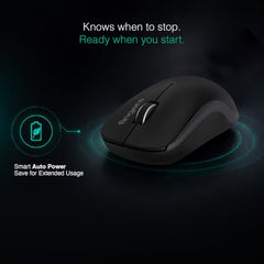 FINGERS ErgoGrip Wireless Mouse (BT & 2.4 GHz USB Receiver, Silent Clicks)