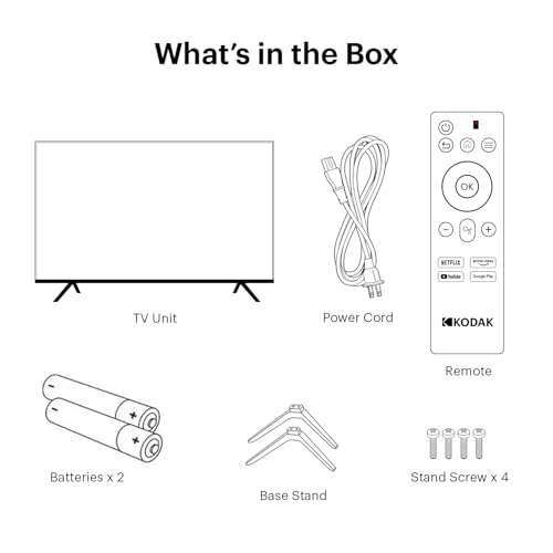 Kodak 108 cm (43 inches) 9XPRO Series Full HD Certified Android LED TV 439X5081 (Black)