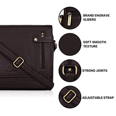 WildHorn Genuine Leather Laptop Messenger Bag for Men | Stylish Office Bag with a Padded Laptop Compartment & Adjustable Strap | Designed to Fit Laptops up to 14 Inches | Backed by a 1-Year Warranty