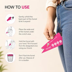 MILDCARES Disposable Stand and Pee Device for Women (Pack of 2, 10 Units Each) | Hygienic Female Urination Device | Ideal for Travel, Public Toilets, Camping & Pregnancy Use
