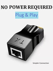 sartyee 2 PCS HDMI Extender Over Cat5e/6, Ethernet to HDMI RJ45 Ethernet Network Adapter, Support 1080p UP to 30m/98ft Video and Audio for HDTV HDPC PS4 STB (HDMI to RJ45 1 to 2)
