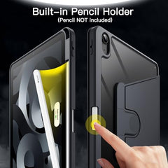 JETech 360° Rotating Case for iPad Air 11" M4/M3/M2 & Air 5/4 10.9", Black
