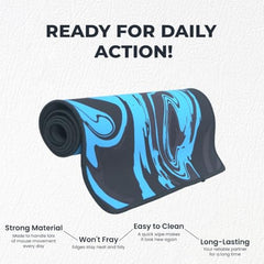SPIN CART Large Gaming Mouse pad, Long XXL Extended Desk Table Mat Mousepad for Laptop PC Computer (Abstract Blue)