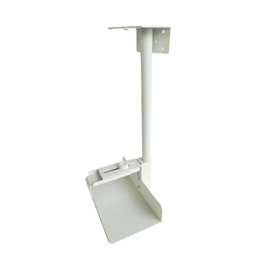 SYGA CPU Holder Under Desk Mount Width Adjustable Wall PC Mount Heavy Duty Computer Bracket Shelf (CPUHolder-White)