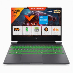 HP Smartchoice Victus, 14th Gen Intel Core i5-14450HX, 6GB RTX 3050, 24GB DDR5(Upgradeable) 512GB SSD, 144Hz, 300 nits, 15.6''/39.6cm, Win11, Office 24, Mica Silver, 2.3kg, fa2303/15tx, Gaming Laptop