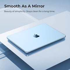 EooCoo Case for MacBook Air 15 inch M5 M4 M3 M2 2026-2023, Sparkly Clear