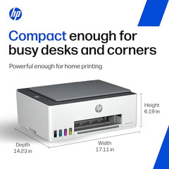 HP Smart Tank 580 All-in-One WiFi Colour Printer | 1 Extra Black Ink Bottle | 1+1 Year Extended Warranty on Registration| Up to 8000 Black & 6000 Colour Prints I Print,Scan & Copy for Office/Home