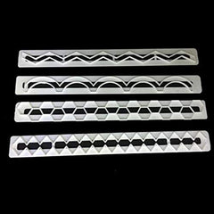 SYGA 4pcs / Set Geometry Wave Sugar Craft Plastic Fondant Cutter Cake Mould Cake Decoration
