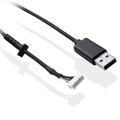 HUYUN USB Mouse Cable Mice Line & 1 Set Mouse feet Compatible for logit G502 Hero G502 Wired Mouse Plug and Play Mouse Cable