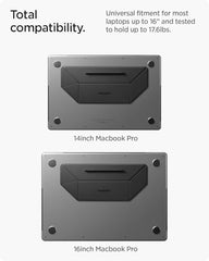Spigen Slimfold Adhesive Laptop Stand, Foldable&Lightweight Stand Compatible with Laptops, Tablets and More - Black