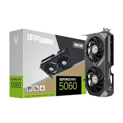 ZOTAC Gaming GeForce RTX 5060 Twin Edge 8GB Graphics Card - Black | 8 GB | DLSS4 | GDDR7 | PCIE 5.0 | SFF Ready | 3840 CUDA Cores | ZT-B50600E-10M | Only Graphics Card with 5 Year Warranty