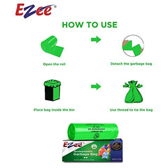 Ezee Live Life Ezee Way Garbage Bags for Dustbin/Trash Bag|30 count|Medium 19 X 21 Inches