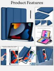 Amazon Basics Case for iPad Pro 11" 4/3/2/1 (2022/2021/2020/2018), Blue