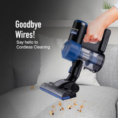KENT Dash Vacuum Cleaner | 600W | High Suction Power >16 kPa | Cyclone5 Technology and HEPA Filter | Bagless Design | Ideal for Floor, Curtain, Carpet, Sofa & Car | Black & Blue
