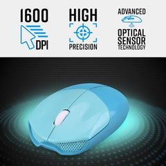 ZEBRONICS Companion 301 2.4GHz Wireless Keyboard & Mouse Combo with UV Printed, Retro Style Keys, 104 + 12 Integrated Multimedia Keys, 1600 DPI, High Precision, Zeb-Companion 301 (Aqua Green)