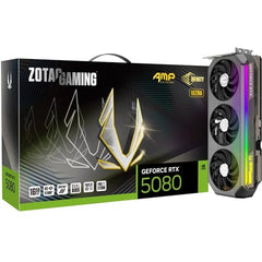 ZOTAC Gaming GeForce RTX 5080 Solid CORE Graphics Card - Black | 16 GB | DLSS 4 | GDDR7 | Advanced Cooling | Triple Fan | RGB Lighting | ZT-B50800D2-10P | Only Graphics Card with 5 Year Warranty