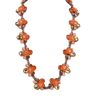 SYGA Small Floral Crystal gem Necklace