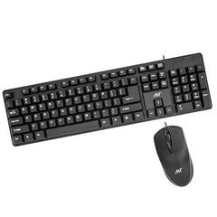 Ant - Wired Keyboard for PC, Laptop, Desktop, Computer, Notebook. USB Keyboard Compatible with Dell, Acer, HP, Samsung and More, with UK Layout – Black – 01