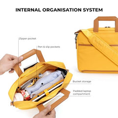 MOKOBARA Briefcase 15.6 Inch Laptop Bagt 9.5L Office Use Blue
