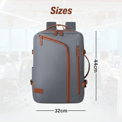 KARRIER 50L CrossZip Laptop Backpack for Men & Women, Spacious Padded Laptop Bag with Multiple Compartments for Office, College, Work & Travel, Cream**