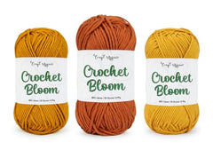 Craft Affair | Crochet Bloom Cotton Yarn 8ply (Each Color 2mm, 77Meter, 50Gram) 100% Pure Cotton | for Knitting Yarn | Craft & DIY Project: Grey, Pink, Off White