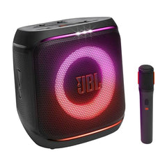 JBL Partybox Encore 2 with Mic, Wireless Bluetooth Party Speaker, AI Sound Boost, Dynamic Light Show, Upto 15Hrs Playtime, Replaceable Battery, Multi-Speaker Connection by Auracast, PartyBox App-Black