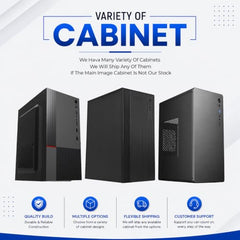 CPU WALA Desktop CPU PC Core i3 2nd Gen | 4GB RAM DDR3 + 320GB HDD | HDMI & VGA | Windows OS + MS Office | WiFi Dongle | Metal Cabinet | Budget PC for Office, Home & Study Use (Assembled)
