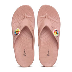 Yoho Drizzle Soft Slippers for Women, Mild Acupressure, Lightweight, Anti Skid & Slip, Diabetic Footwear for Woman, Home Wear Bathroom Chappal for ladies | Waterproof Monsoon & Rainy Footwear | Pastel Lavender - UK 5