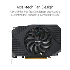 ASUS Dual NVIDIA Geforce RTX 3050 6GB OC Edition Gaming Graphics Card-pci_e_x16 4.0, 6GB GDDR6 Memory, HDMI 2.1, Displayport 1.4A, 2-Slot Design, Axial-Tech Fan Design, 0Db Technology, Steel Bracket
