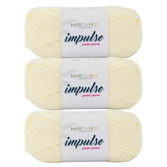WOAFASHIONS - World of Arts Impulse Hand Knitting & Crochet Yarn, Premium Acrylic, 4 : Medium (Anchor Grey) (100gms / 3.5oz / 200mtr / 218yds)