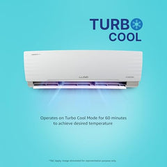 Lloyd 1.5 Ton 3 Star Inverter Split AC (5 in 1 Convertible, Copper, Anti-Viral + PM 2.5 Filter, White with Chrome Deco Strip, GLS18I3FWAGC)