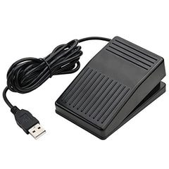 iKKEGOL USB Foot Pedal, USB Single Foot Switch Game Control, One Key Programmable Footswitch Map Mouse Keyboard for Video Game Push to Talk, Transcription HID