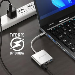 ZEBRONICS 180HB USB HUB, 3 Ports, USB 3.0, Transfer Speeds Upto 5 Gbps, Lightweight Design, Multi OS Compatible, Plug and Play