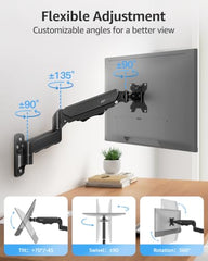 MOUNTUP Single Monitor Wall Mount for Max 32" Screen, Holds up to 19.8lbs