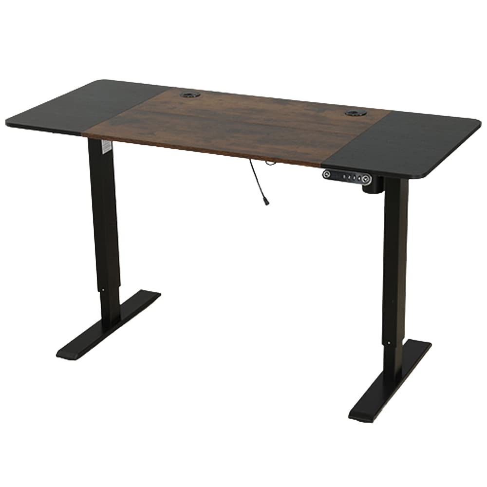 SYGA Height Adjustable Table Desk Standing Computer Desk Lifting Legs Smart Desk (White, 70 X 48 CM)