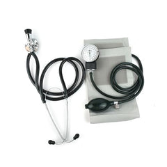 Dishan Manual Aneroid Doctor D Blood Pressure Monitor with Adult Cuff & H.das Double Stethoscope – Standard Adult Size BP Machine for Home, Doctor & Clinical Use