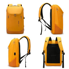 Red Lemon BANGE Captain Business Smart Backpack Water-Resistant fit 15.6 Inch Laptop Backpack with USB Charging Port,Travel Durable Backpack for Men and Women (Black)