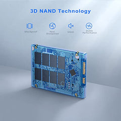 Vansuny 240GB SATA III SSD Internal Solid State Drive 2.5” Internal Drive Advanced 3D NAND Flash Up to 500MB/s SSD Hard Drive for PC Laptop