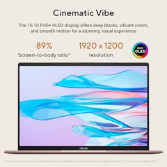 ASUS Vivobook S16 (2026),Smartchoice,AMD Ryzen AI 5 330,AMD Radeon iGPU,16GB RAM (Upgradeable),512GB SSD,FHD,OLED,16"(40 cm),Win 11,M365 Basic(1Y),Office 24,BFF Peachy,1.7 Kg,M3607KA-SH147WS,AI Laptop