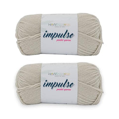 WOAFASHIONS - World of Arts Impulse Hand Knitting & Crochet Yarn, Premium Acrylic, 4 : Medium (Anchor Grey) (100gms / 3.5oz / 200mtr / 218yds)