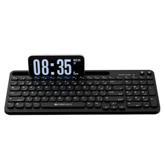 Zebronics Keypad X3 Wireless Keyboard, 102 Keys, 12 Multimedia Keys, 2.4GHz + BT, UV Coated Keycaps, Mobile & Tablet Holder, ₹ Rupee Key, Retractable Stand, USB Nano Receiver (Midnight Black)