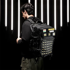 MuscleBlaze Tactical Backpack, Stealth Black, 45L