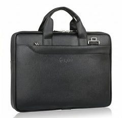 EXIM Prime Laptop Bag for Men Office Use| Office Bag for Men| Vegan Leather Laptop Messenger Bag| Fits Up to 13 to 14 Inch Laptop| Business Briefcase with Handle and Shoulder Strap (Shaded Brown)