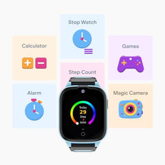 boAt Sailor Nav Kids Smartwatch with 2-Way Video & Voice Calling, Real Time Location Monitoring via Google Maps, Geofencing, 4G SIM Compatible, Parental Control, SOS, Smartwatch for girls (Fairy Pink)