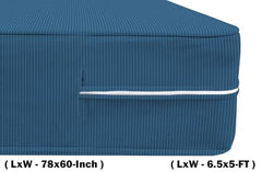 HOMEKART Premium Cotton 220TC 78 x 72 x 8 King Size Double Bed Mattress Cover Protector with Zip/Chain|Provides All Around Protection - 1 pc Multicolor (Grey, 78 x 72 x 8)