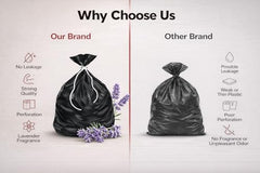 Shalimar Premium Scented Garbage Bags | Medium 19 X 21 Inches | 360 Bags (30 Bags X 12 Rolls) | Lavender Fragrance | Dustbin Bag/Trash Bag | (Black) - Perforated Box for Easy Dispensing